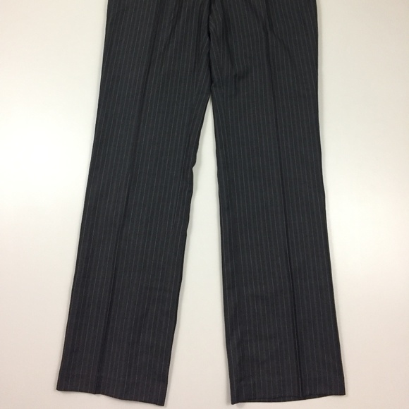 NWT WANKO Gray Cotton Blend Pinstriped Dress Pants - Picture 5 of 8